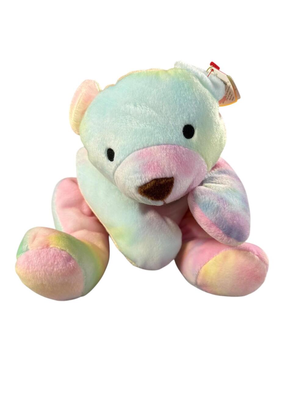 Ty Pillow Pals "Sherbet" the Pastel Bear - Vintage Plushi